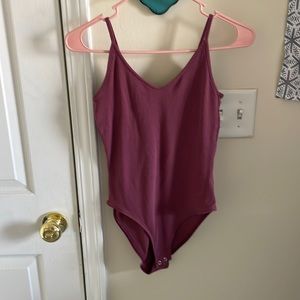 Maroon bodysuit